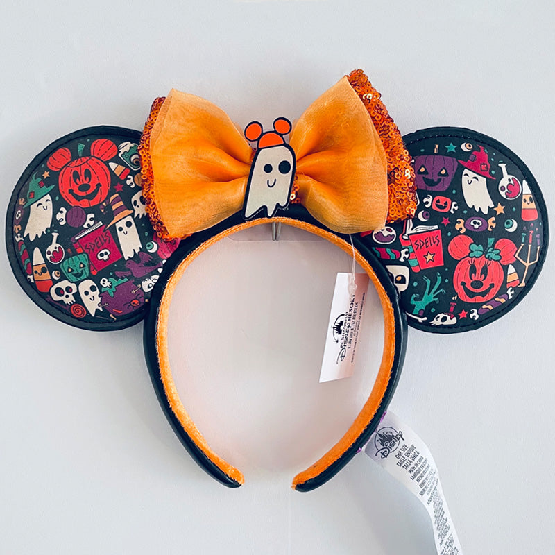 Mickey Mouse Ears Headband Halloween Pumpkin 2025