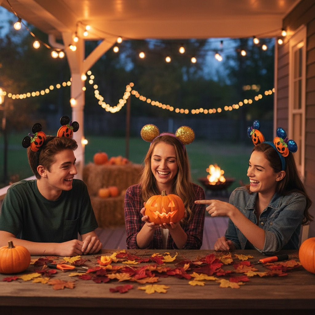 Mickey Mouse Ears Headband Halloween Pumpkin 2025