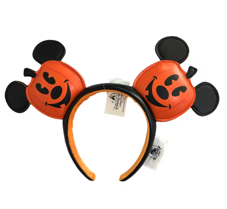 Mickey Mouse Ears Headband Halloween Pumpkin 2025